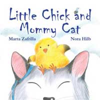 Little chick mommy cat